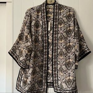 NWT Max Studio Neutral Kimono Duster MEDIUM